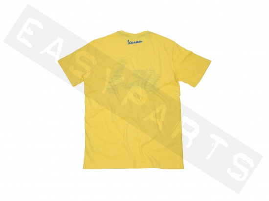 T-shirt VESPA 'Tee Retro' édition limitée 2014 jaune Homme